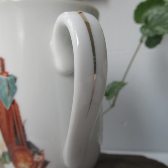 Porcelain Mug Norman Rockwell Collection "Dreams in The Antique Shop" - Picture 4 of 11